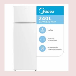 Heladera Midea 340 Lts.C/Freezer Blanca