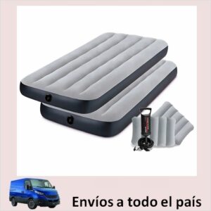 Set 2 Colchón Inflable 1 Pza.+1 Inflador