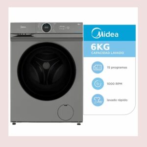 Lavarropa Autom.Midea 6,5 ks.Platinum