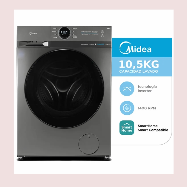 Lavarropa Autom.Midea 10 ks.Inverter